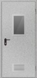 Двері протипожежні з вентиляційною сіткою та склінням ДМП ЕІ60-1-2100х900, ЄвроСтандарт